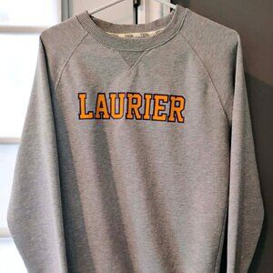 Laurier University Grey Crewneck Sweatshirt Renu by Bruzer